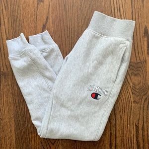 Gray champion sweatpants
